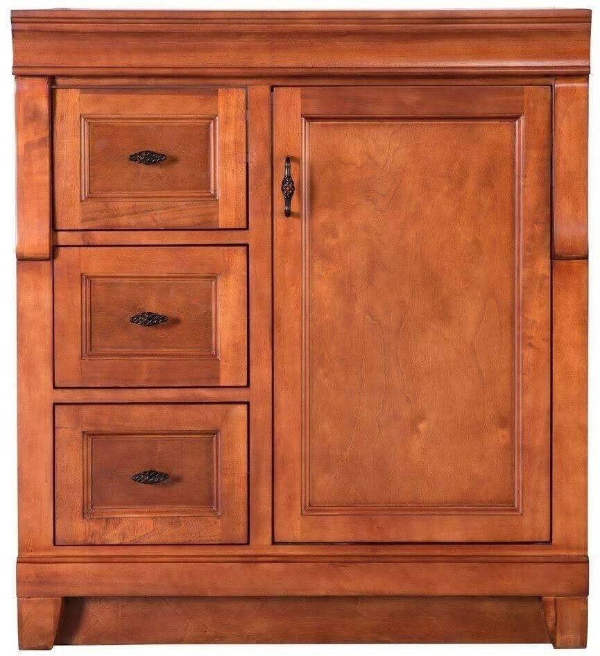 Foremost, Naples 30 in. Vanity Cabinet Only in Warm Cinnamon, NACA3021DL