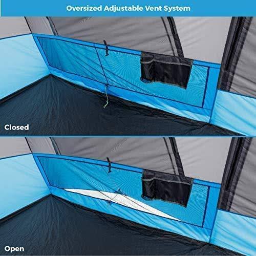 Core Equipment 14& x 9& 9-Person Lighted Instant Cabin Tent