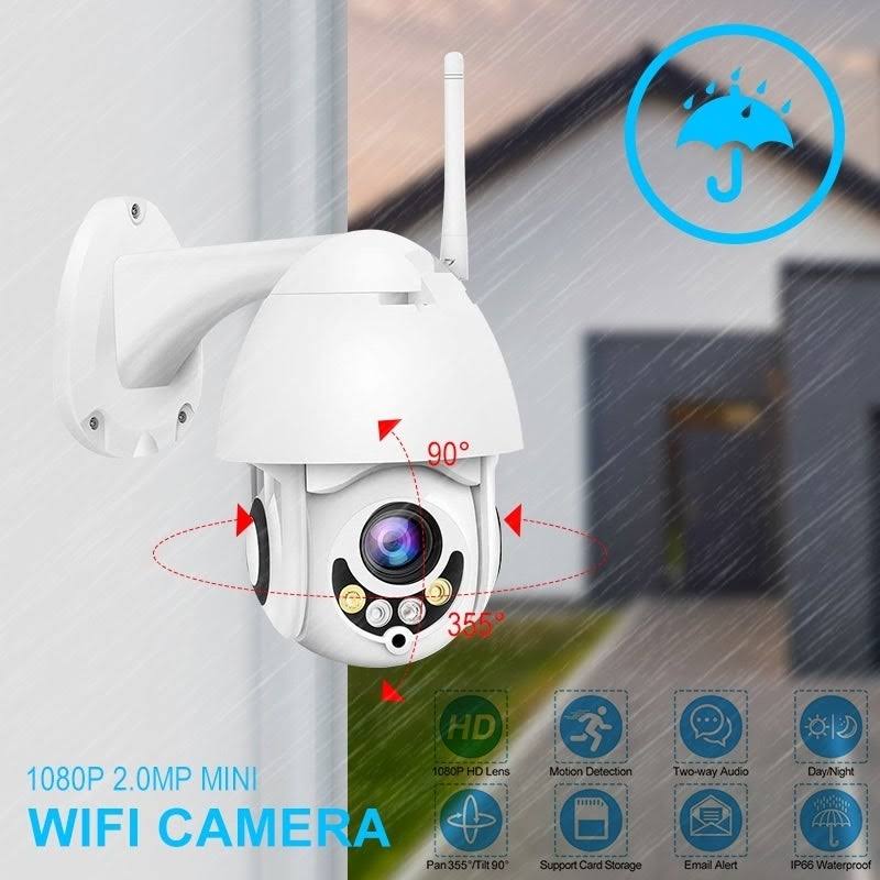 Petite 1080p WiFi Camera Wireless Security IP Camera IP66 IR Night Vision DigitalHome Security Outdoor Security Surveillance Cam