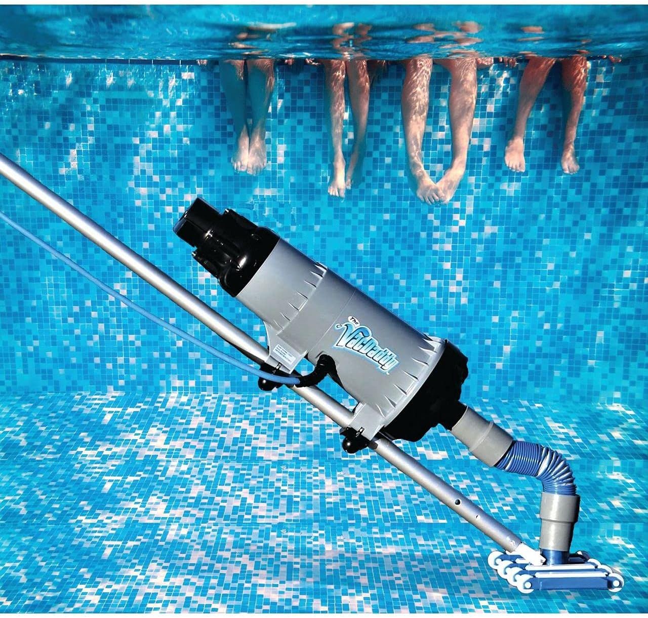 The VacDaddy Portable Pool Vacuum with NO Battery Required! Plug It in and Just Vac It! Residential and Commercial Pool Cleaner, Heavy Duty Professional Power, for Inground & Above Ground Pools