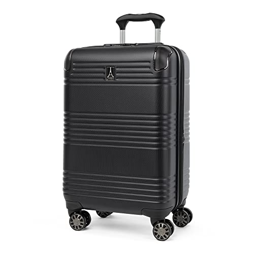 Travelpro Roundtrip Hardside Expandable Luggage, TSA Lock, 8 Spinner Wheels, Hard Shell Polycarbonate Suitcase, Silver, 2-Piece Set (21/25)