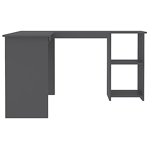 L-Shaped Corner Desk Sonoma Oak 47.2"x55.1"x29.5" Engineered Wood, Office Desks & Workstations, Study Desk, Dressing Table, Desk Table for Study, Bedroom, Office