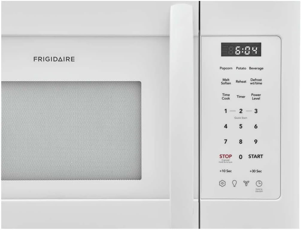 Frigidaire FMOS1846B 30 Inch Wide 1.8 Cu. Ft. 1500 Watt Over the Range Microwave LED Lighting - White