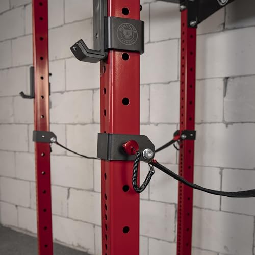 Power Rack Squat Stand, 1000 Pound Capacity 3“ x 3” for Home & Garage Gym with J-Hooks, Multiple Styles
