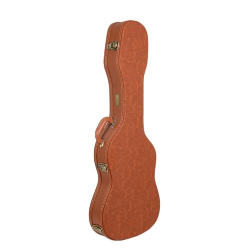 Crossrock Relief Series 335 Guitar Case for ES-335 & Semi-Hollow Electric Guitars | Carved Smoke Blue Finish, Monochrome Blue Velvet Interior, Lock – Premium Wooden Hardshell