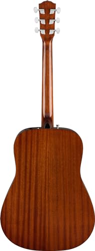 Fender CD-60S Solid Top Dreadnought Acoustic Guitar - Natural Bundle with Hard Case, Tuner, Strings, Picks, Fender Play Online Lessons, and Austin Bazaar Instructional DVD