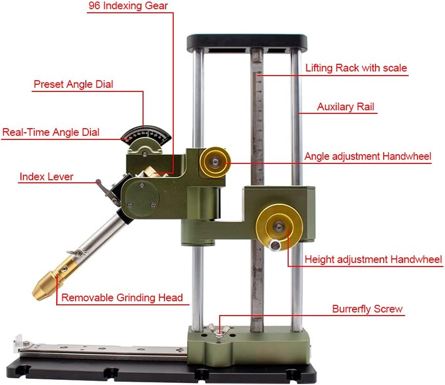 Gemstone Grinding Faceting Machine Faceted Gem Polishing Machine Jewelry Polisher Flat Grinder Lapidary Machine 2800RPM 120W (New Standard Machine)
