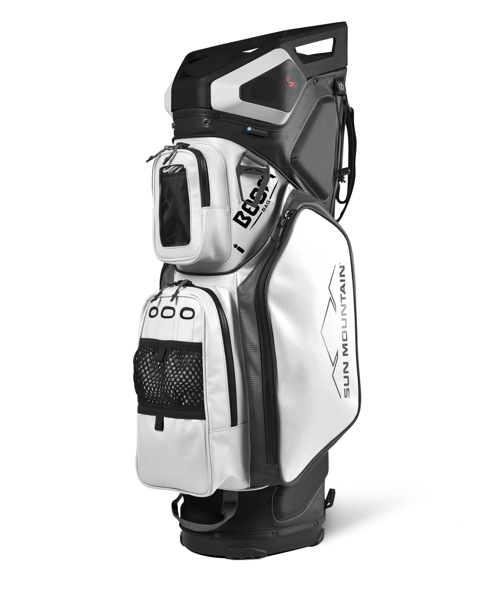 Sun Mountain Boom Cart Bag, Gray/Garnet/Black