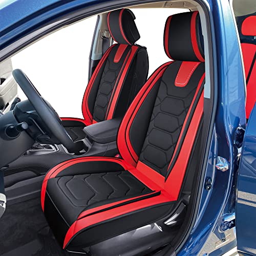 OASIS AUTO Forester Outback Legacy Impreza Crosstrek Accessories Seat Covers 2010-2025 Custom Fit Leather Cover Protector Cushion (Premium Full Set, Tan)