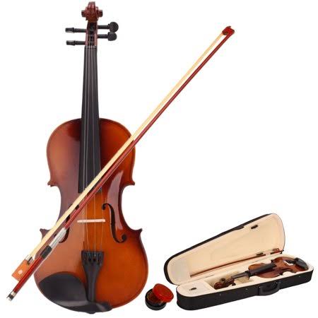 Violin for Students, Full Size 4/4 Handmade Basswood Acoustic Violin, Musical Instruments, Satin Acoustic Starter Kit w/ Violin