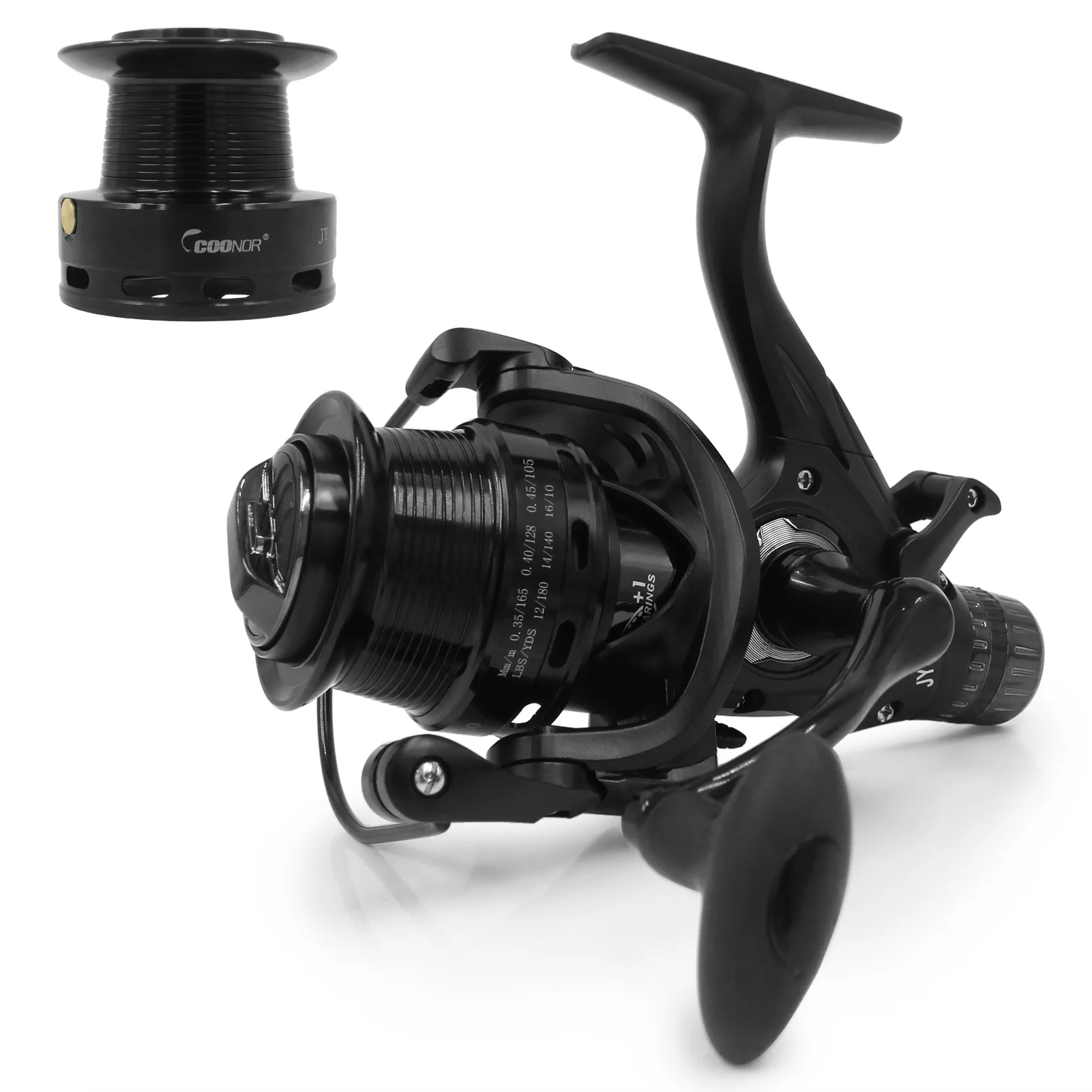 9+1BB Speed Ratio Fishing Reel with Dual Brake System Smooth  Reel with Dual Spool Interchangeable Handle Fishing Tackle