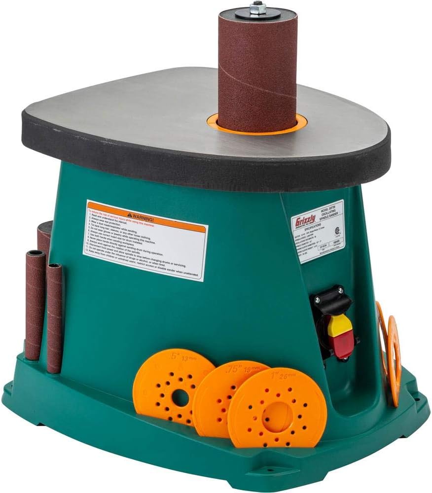 Grizzly Industrial G0739 - Benchtop 1/2 HP Oscillating Spindle Sander