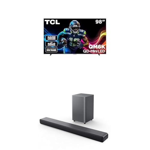 TCL 65-Inch Class QM6K Series QD-Mini LED 4K UHD Google Smart TV Best Value Mini-LED TV - QLED, 144hz, 288hz Gaming Rate, High Contrast Screen, Onkyo Audio, Dolby Atmos (65QM6K, 2025 Model)
