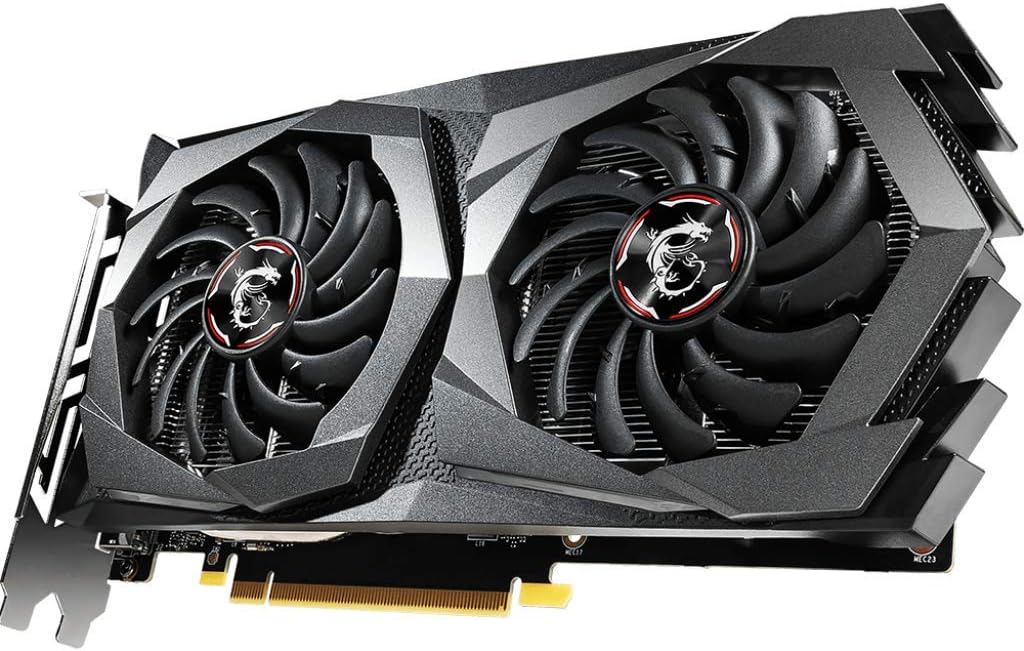 MSI Gaming GeForce GTX 1650 128-Bit HDMI/DP 4GB GDRR6 HDCP Support DirectX 12 Dual Fan VR Ready OC Graphics Card (GTX 1650 D6 Gaming X)