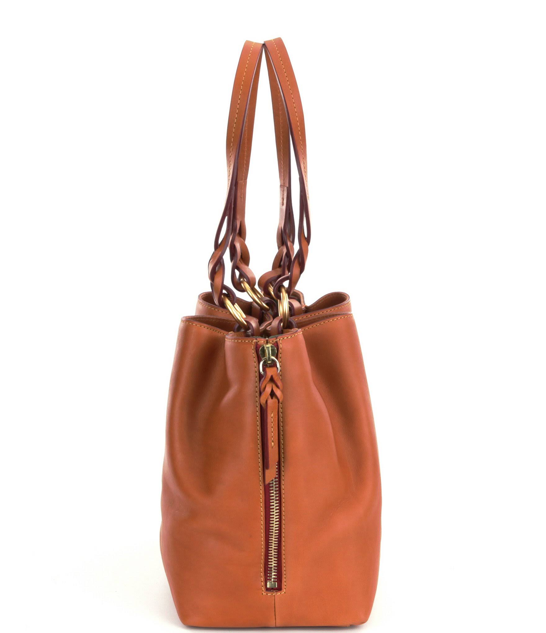 Dooney u0026 Bourke Large Zip Barlow Florentine Leather Black