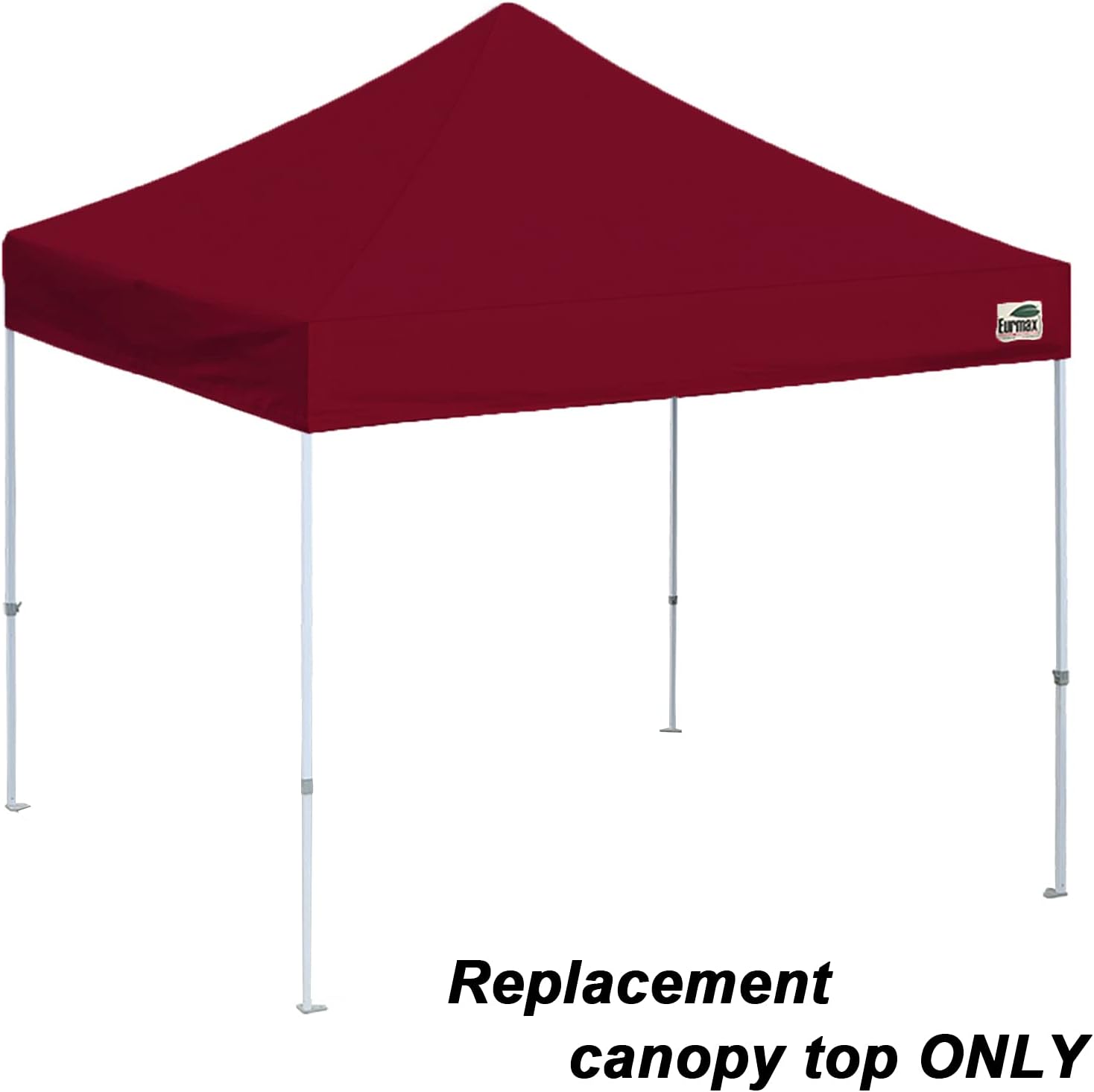Eurmax 10x20 Pop Up Canopy Replacement Canopy Tent Top Cover, Instant Ez Canopy Top Cover ONLY, Choose 30 Colors,Bonus 4PC Pack Canopy Weight Bag (White)