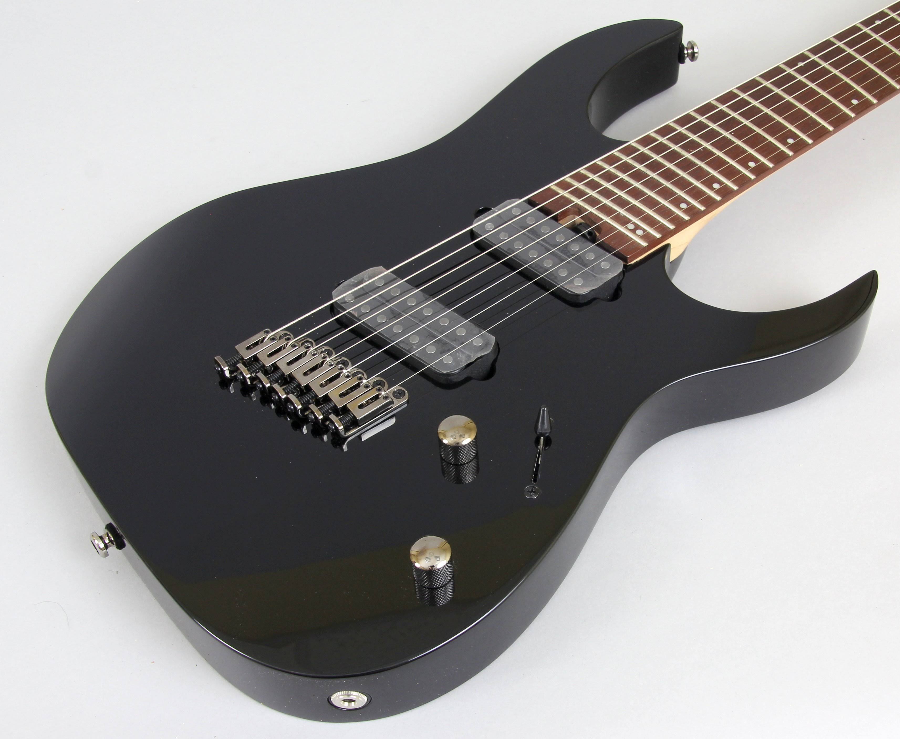 Ibanez RGMS7 Multi-Scale 7-String Electric Guitar Black