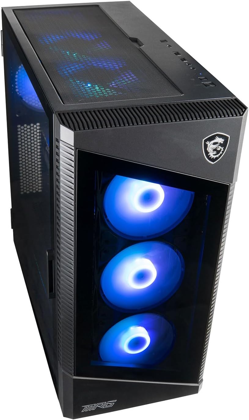 MPG Velox by MSI Gaming Desktop (NVIDIA GeForce RTX 3080, Intel 10-Core i5-13400 Processor, 32GB DDR4 RAM, 512GB NVMe SSD + 3TB HDD, Windows 11 Home) Professional Gamer PC Computer