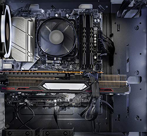Skytech Chronos Gaming PC Desktop - AMD Ryzen 5 5600X 3.7GHz, AMD 6800 16G GDDR6, 16GB DDR4 3200, 1TB NVMe SSD, 650W Gold PSU, AC WiFi, Windows 10 Home 64-bit