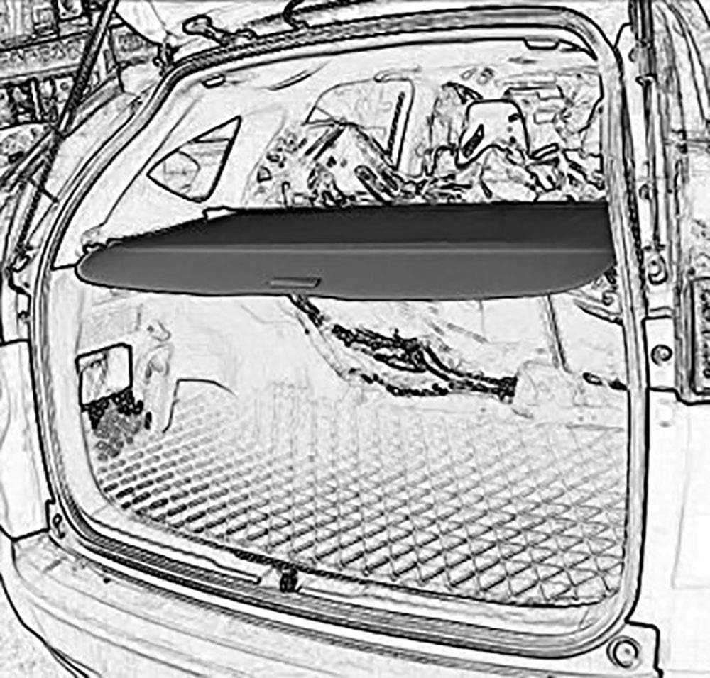 Cargo Security Rear Trunk Cover Retractable For 12-16 Honda Crv Cargo Cover Black by Kaungka
