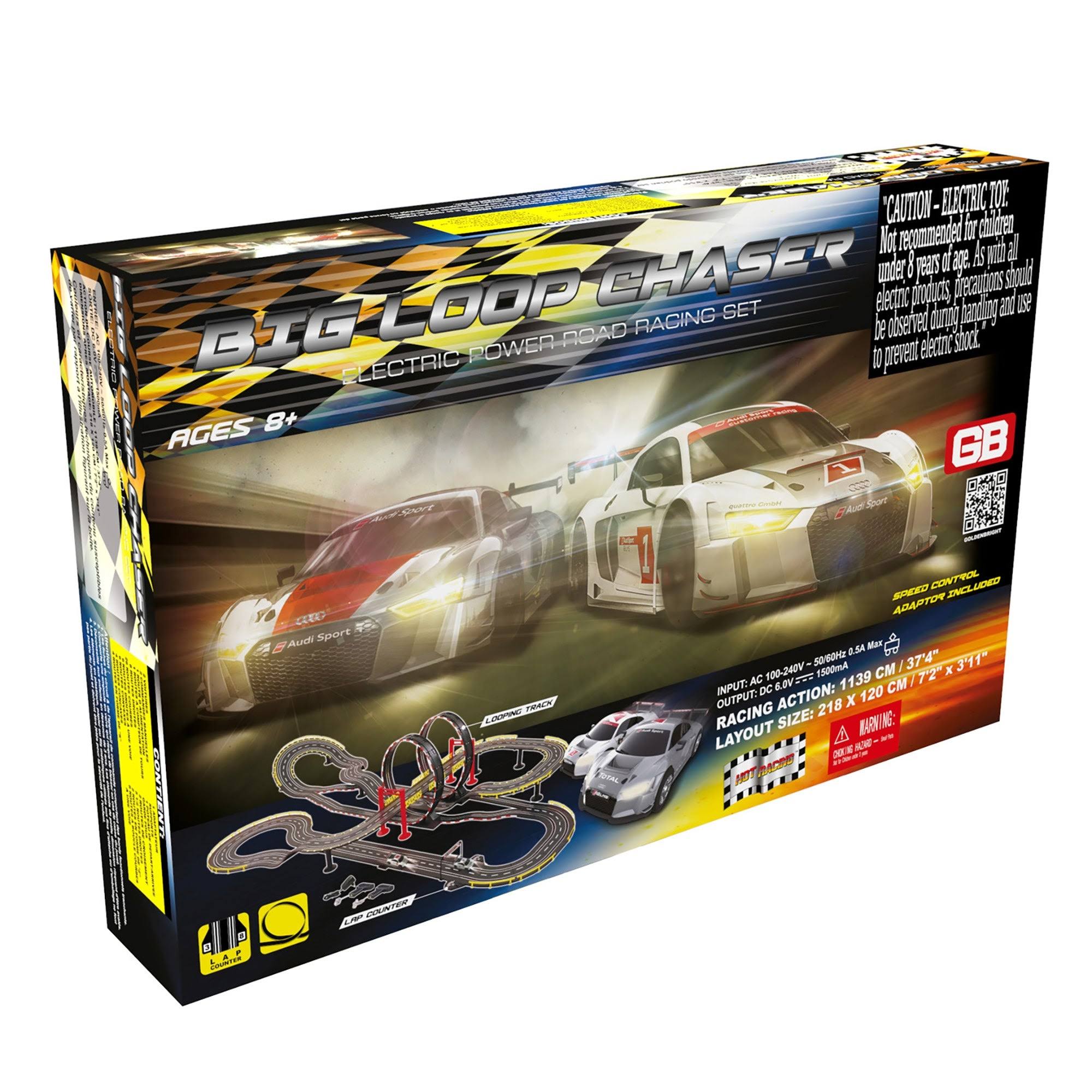 Big Loop Chaser Road Racing Slot Car Set - Electric Powered