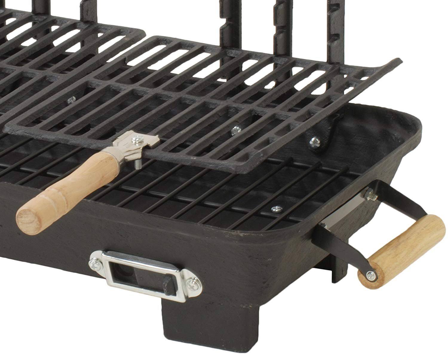 Marsh Allen 30052AMZ Kay Home Product&s Cast Iron Hibachi Charcoal Grill, 10 by 18-inch