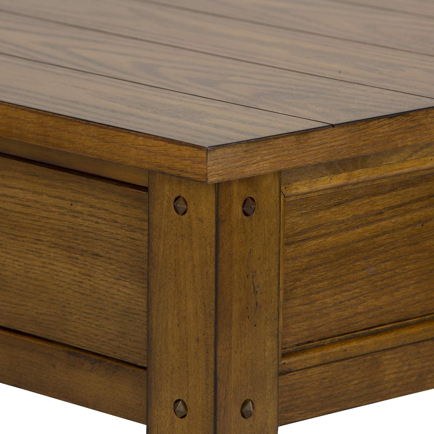 Lake House 3 Piece Set (1-Cocktail 2-End Tables), W0 x D0 x H0, Medium Brown