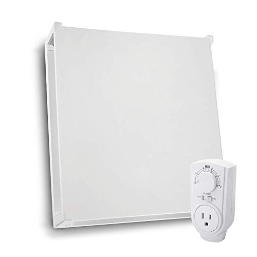 EconoHome Wall Mount Space Heater Panel - 400 Watt Convection Heater - Ideal for 120 Sq Ft Room - 120V Electric Heaterc