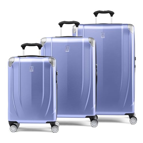 Travelpro Pathways 3 Hardside Expandable Luggage, 8 Spinner Wheels, Lightweight Hard Shell Suitcase, Carry On 21 Inch, Black Knight