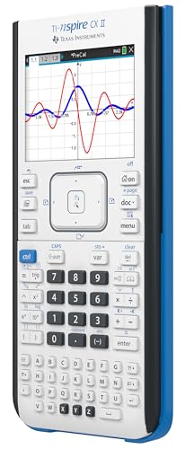 Texas Instruments TI-Nspire CX II Color Graphing Calculator with Student Software (PC/Mac) White 3.54 x 7.48