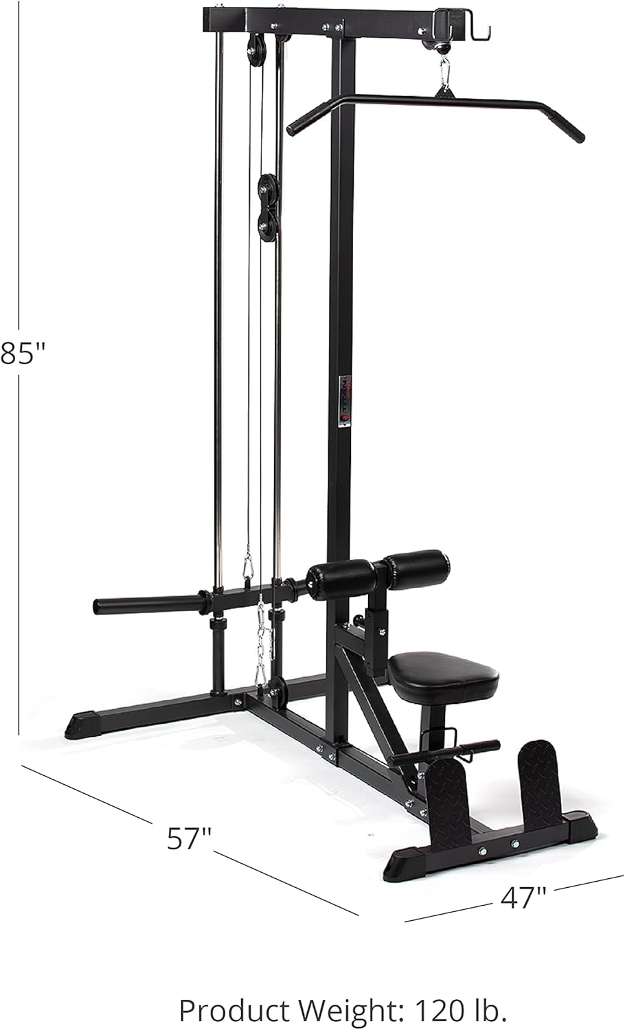 Titan Fitness Plate Loaded LAT Tower v2, Space Saving, Back, Shoulder