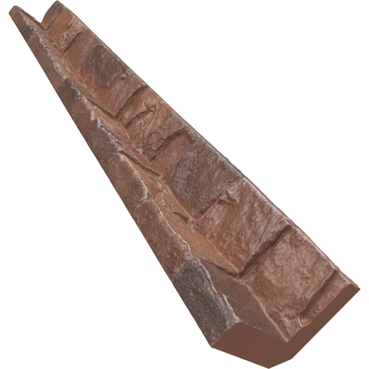 Ekena Millwork 3"W x 3"D x 48"H Universal Inside Corner for StoneWall Faux Stone Siding Panels, York Town
