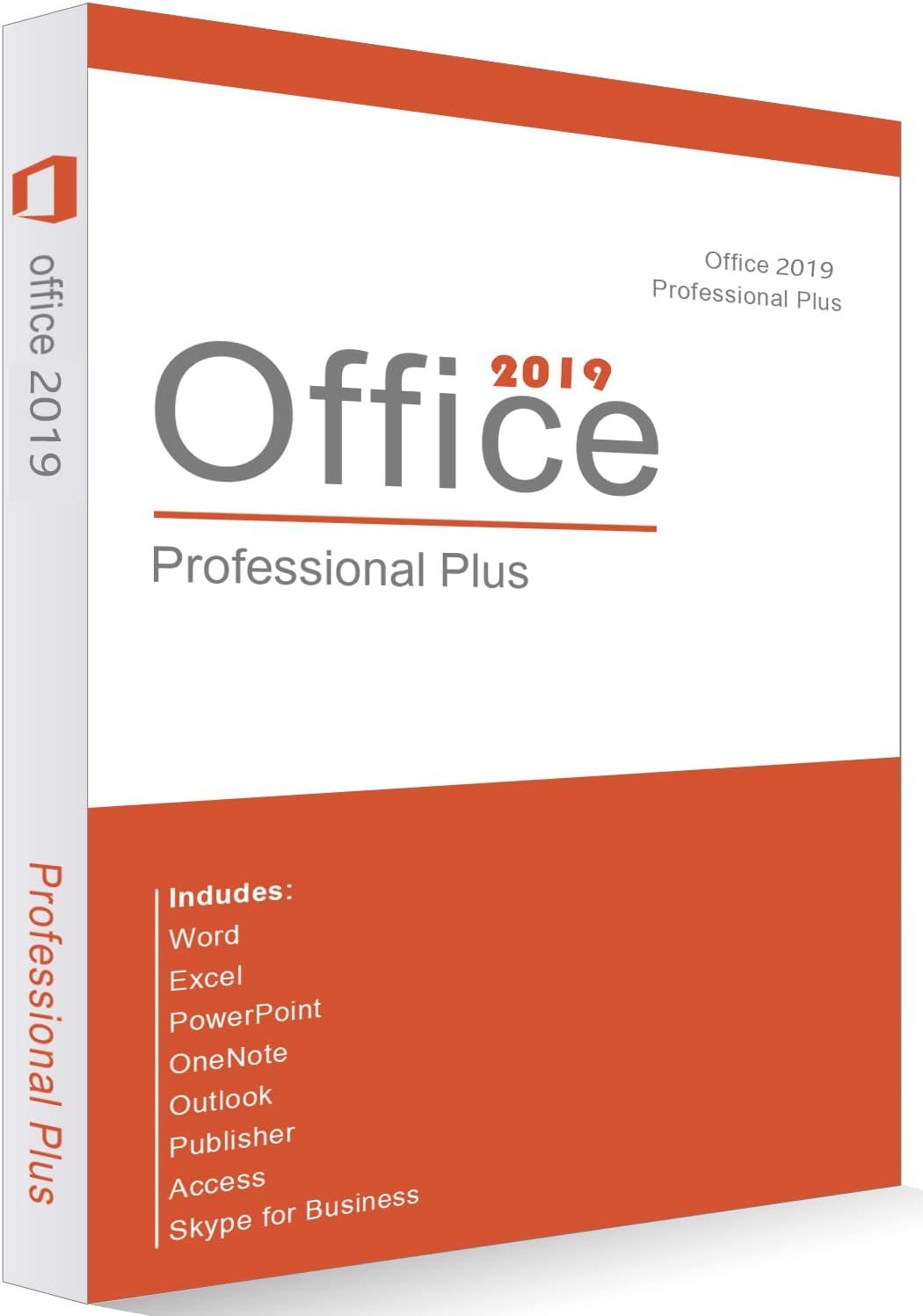 Office Professional Plus Lifetime License 2019 one-time purchase,Validity 64-bit PC(key card）