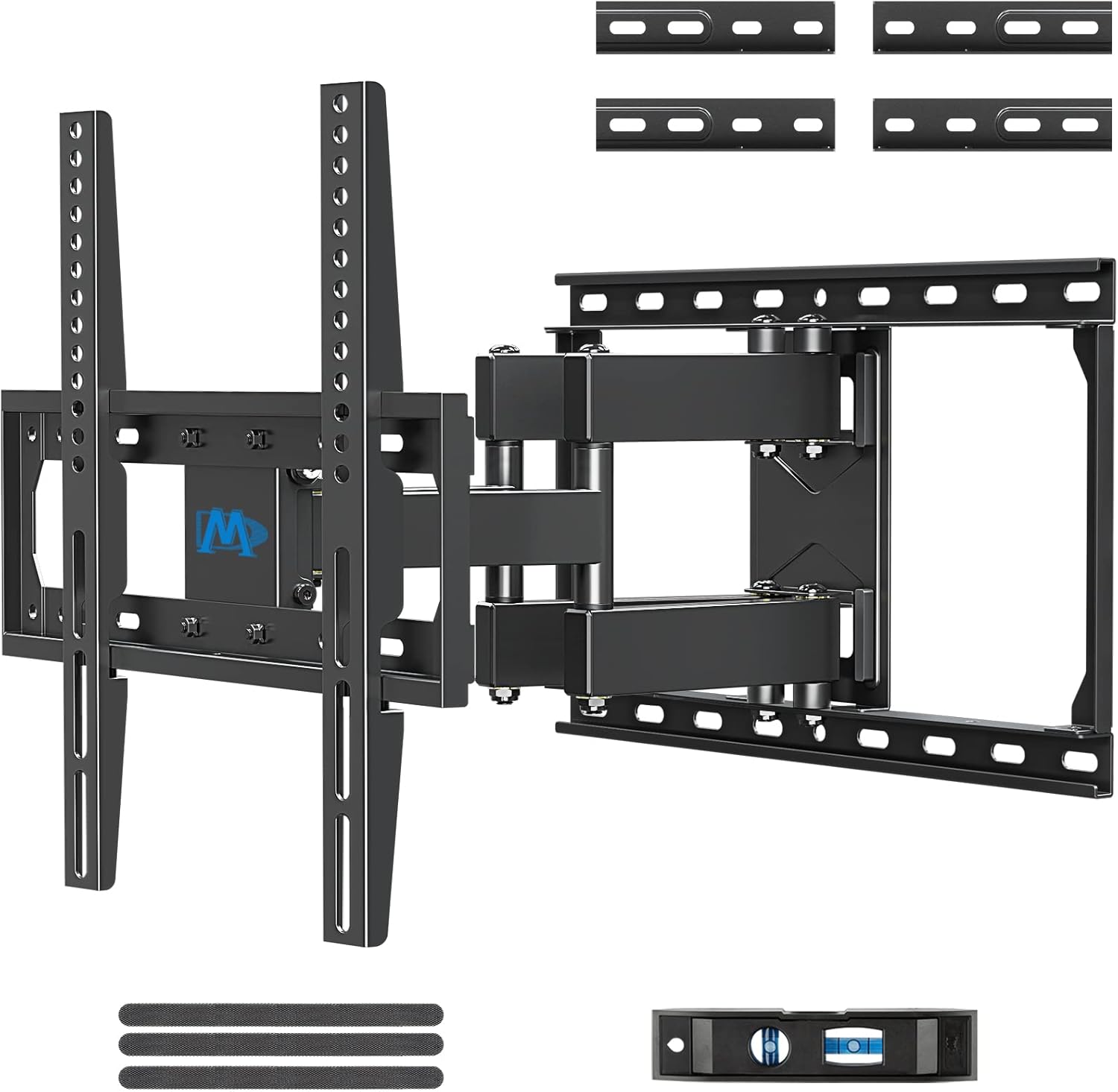 Mounting Dream TV Mount Full Motion TV Wall Mount for Most 26-55 Inch Flat Screen TV, Wall Mount TV Bracket with Dual Arms, Max VESA 400x400mm and 99 LBS, Fits 16", 18", 24" Studs MD2380-24K TV Mounts Pack of 2