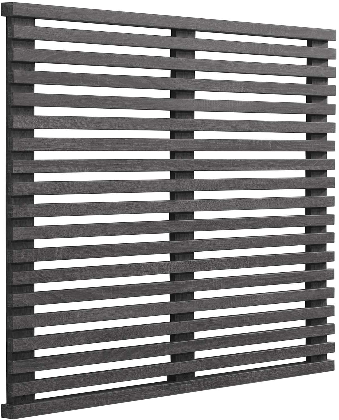 Render -Century Modern Wall-Mount Headboard In Charcoal