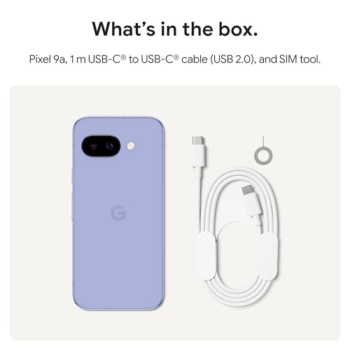 Google Pixel 9a with Gemini - Unlocked Android Smartphone with Incredible Camera and AI Photo Editing, All-Day Battery, and Powerful Security - Iris - 128 GB