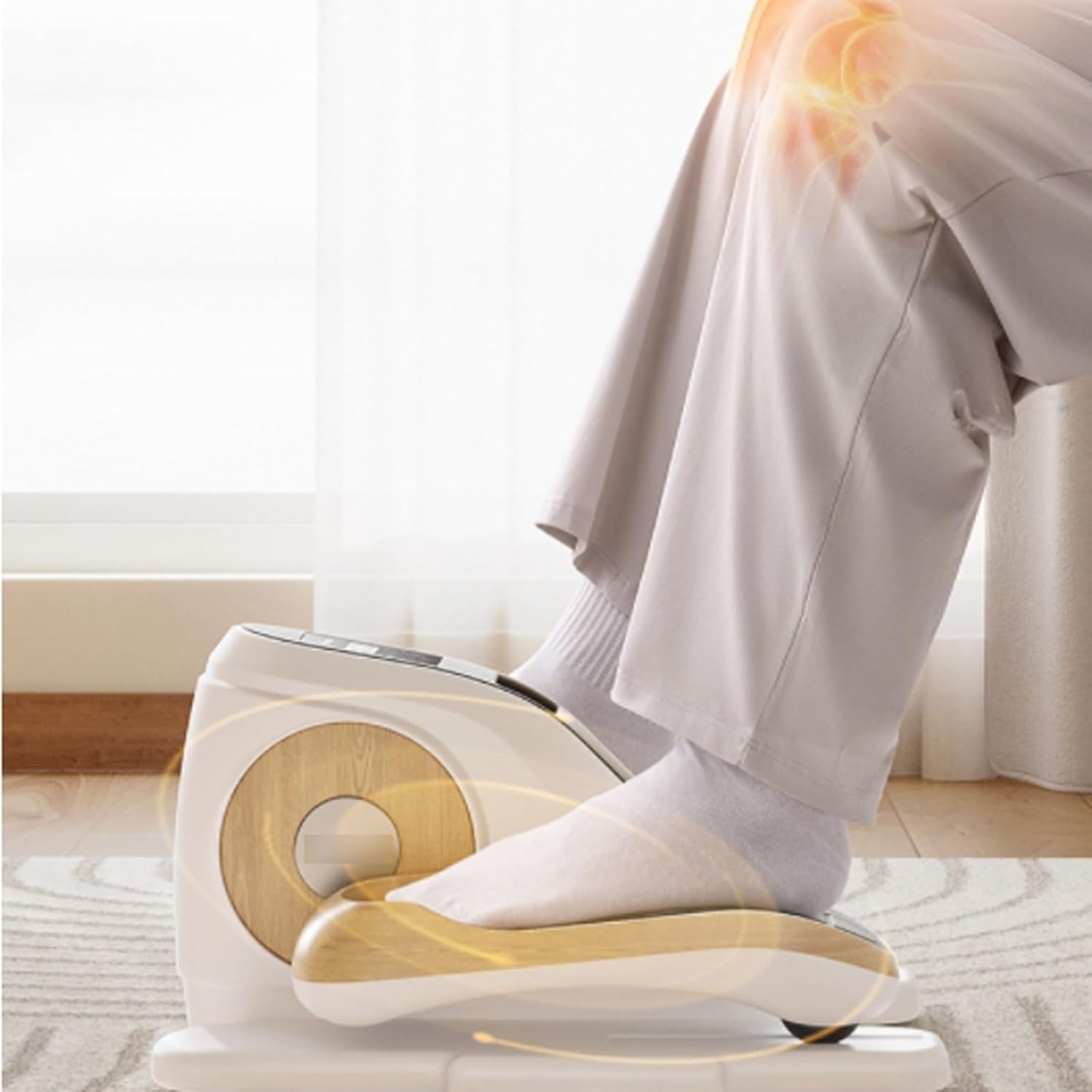 Pedal Exerciser for Seniors, Home Under Desk Elliptical, Electric Step Machine, Foot Pedal Exerciser, Portable Foot &Leg Pedal Exerciser Rehabilitation Exercise Training Equipment for Seniors ，for Sen