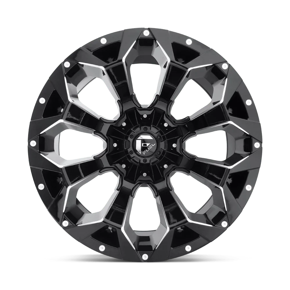 Fuel 1Pc D576 Assault 20X9 8X170 1Et 106.1Cb Gloss Black Milled Wheel