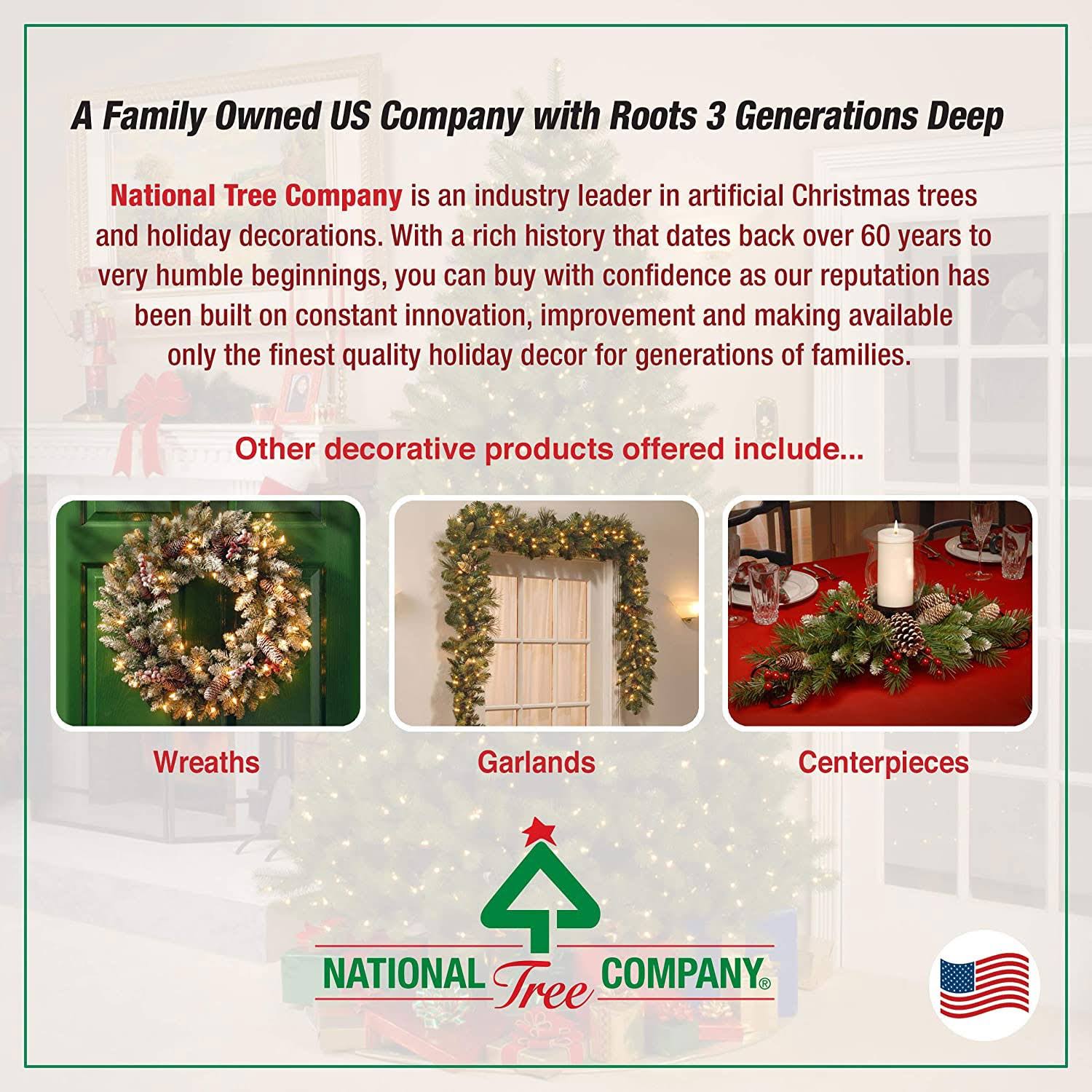 National Tree 7.5 Foot Feel Real Downswept Douglas Fir Pencil Slim Tree with 350
