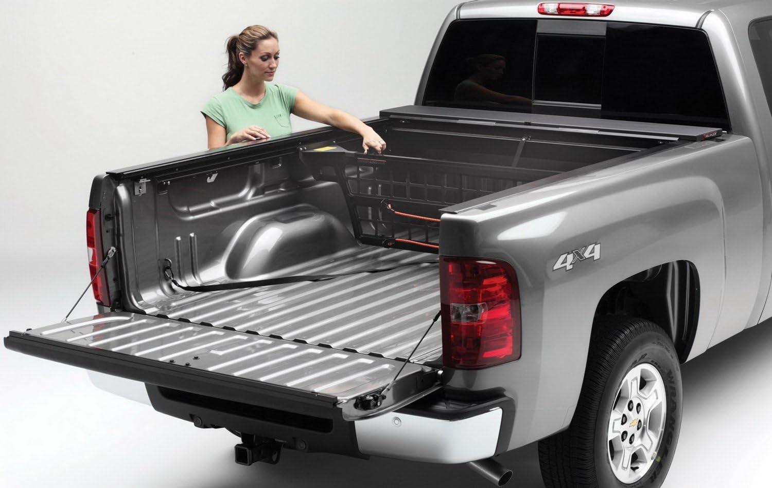 Roll-N-Lock CM262 Cargo Manager Rolling Truck Bed Divider For Use Only w Covers Cargo Manager Rolling Truck Bed Divider