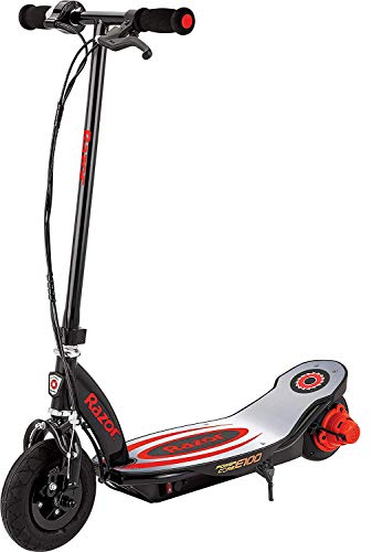 Razor Power Core E100 Electric Scooter - 100w Hub Motor, 8" Air-Filled Tire, Up to 11 mph and 60 min Ride Time, for Kids Ages 8 and Up