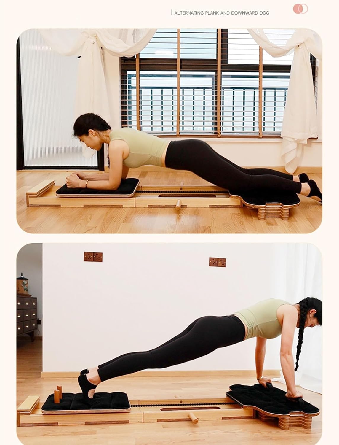 All-in-one Pilates Reformer Workout Machine for Home Gym, Great for Toning The Entire Body, Burning Fat and Strengthening Major Muscle Groups, Up to 330 lbs Weight Capacity