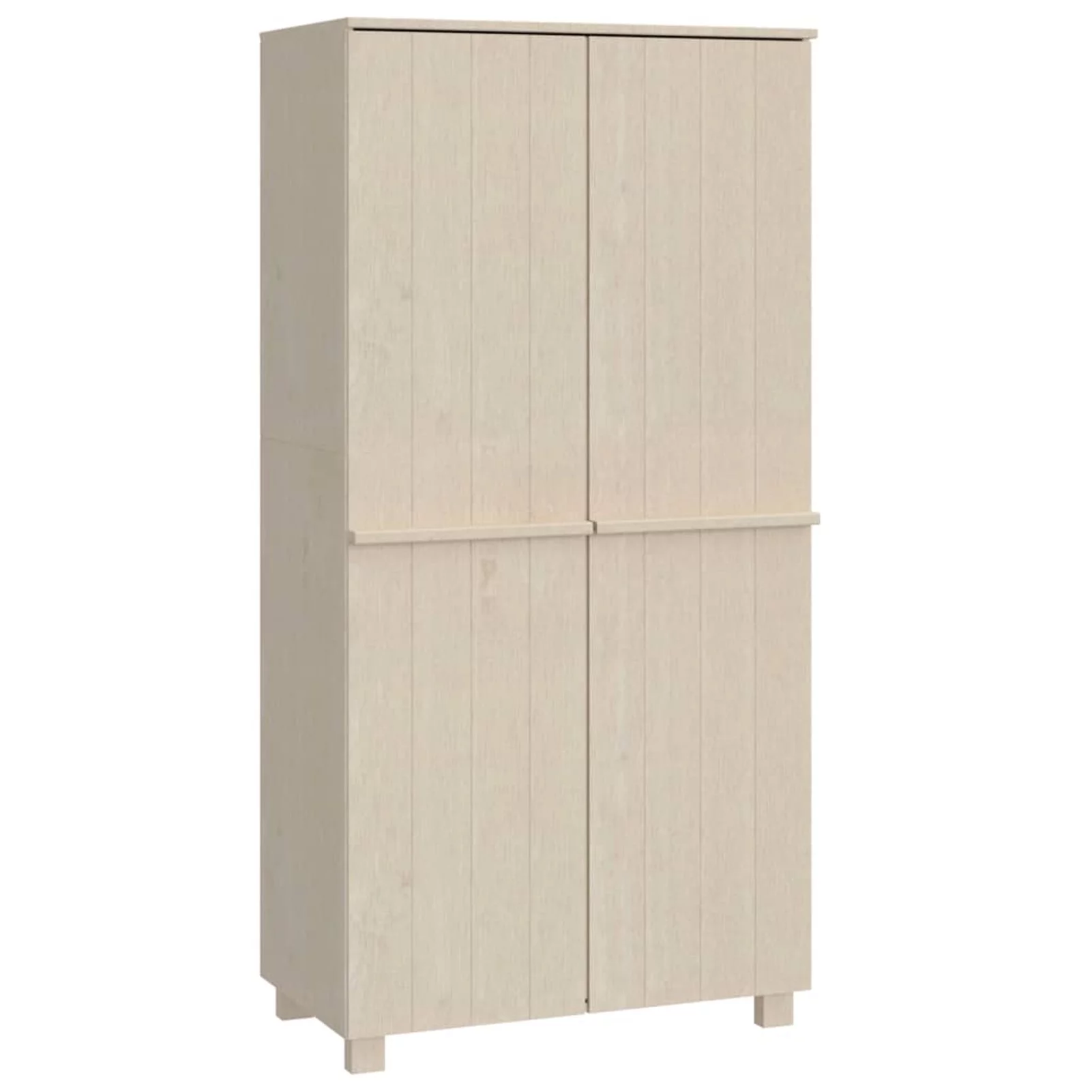 moobody Wardrobe with Storage Compartment and Hanging Rod, Pine Wood Clothes Organizer, Wooden Armoire Cabinet for Bedroom Home Furniture 39 x 17.7 x 70.9 Inches (W x D x H)