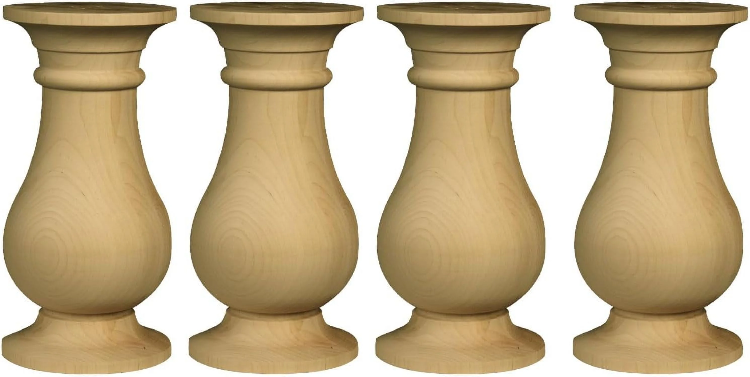 YZboomLife Osborne House of Wood Coffee Table Leg in Knotty Pine Wood (Set of Four)  Replacement Wood Table Legs for Coffee Table  Farmhouse Table Legs  Unfinished Table Legs are Sanded &