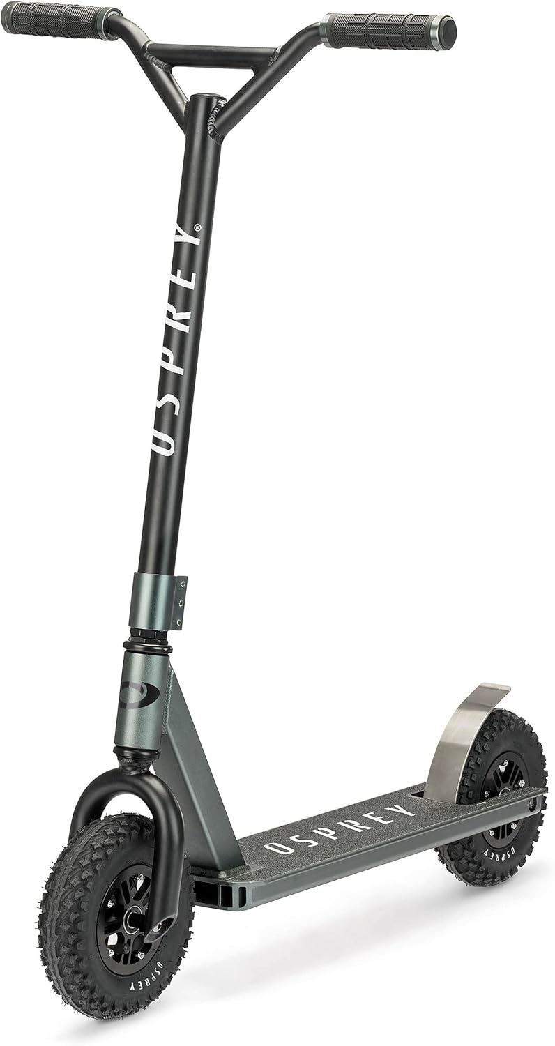 Osprey Dirt Scooter, All Terrain Trail Adult Scooter with Chunky Off Road Tyres, Multiple Colours