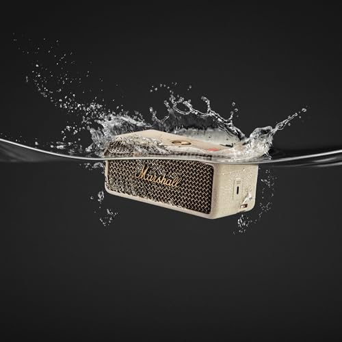 Marshall Emberton III Portable Bluetooth Speaker - Black & Brass