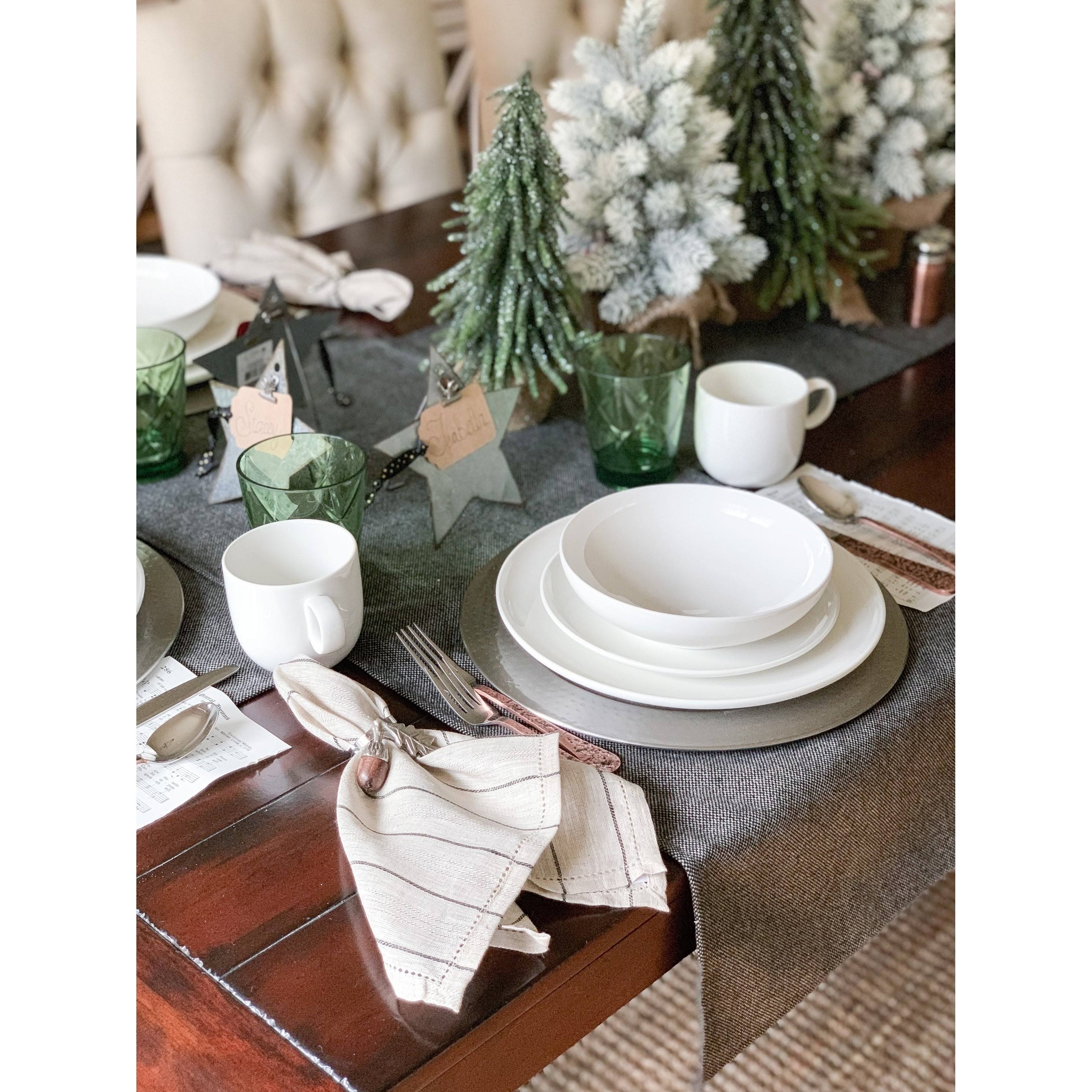 Red Vanilla Every Time White Coupe Salad Plates (Set of 6) Cream