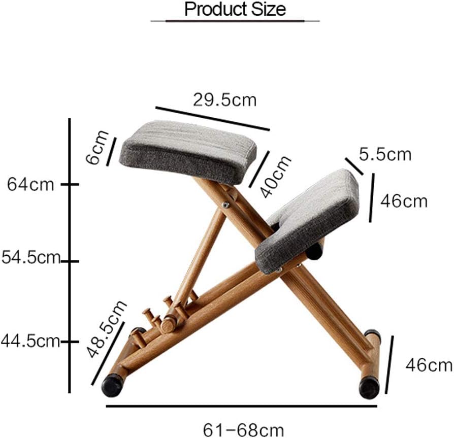 Ergonomic Foldable Kneeling Chair: Reduce Back and Neck Pain with Home Posture Correction Knee Chair