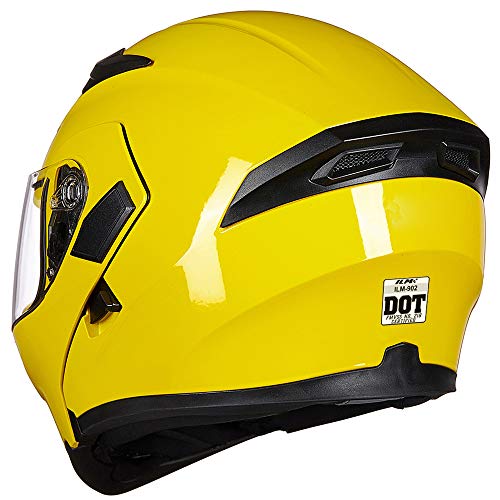 ILM Motorcycle Dual Visor Flip up Modular Full Face Helmet DOT 6 Colors Model 902