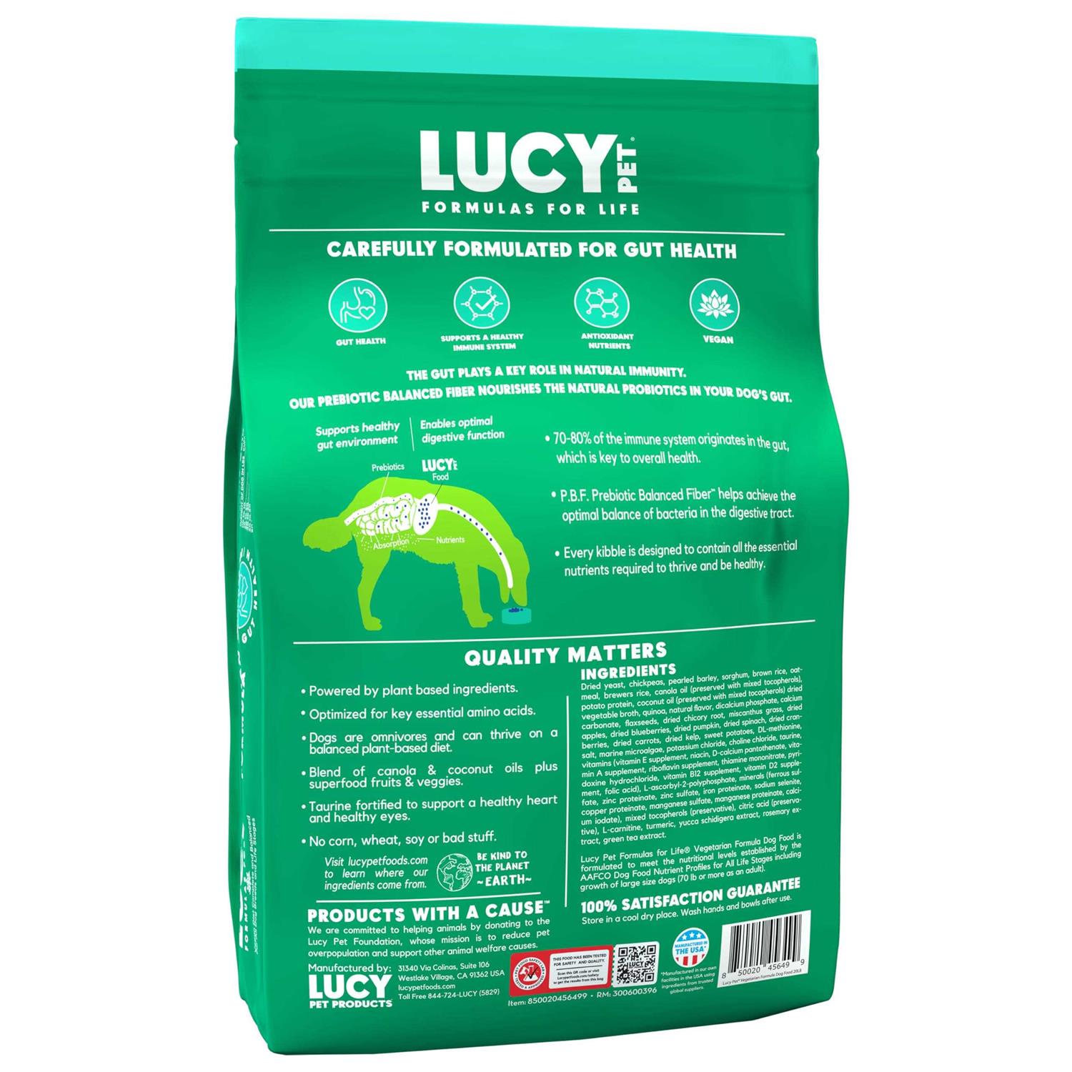 Lucy Pet Products Vegetarian Formula Dry Dog Food - Pet Supplies online store